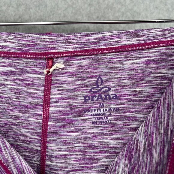 PrAna Womens Leanne Pull On Athletic Skirt Size M Purple Fold Over Spacedye NWOT - Picture 4 of 11